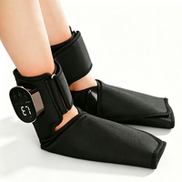 Masseur de pieds et de chevilles à compression d'air avec chaleur, 3-en-1, pression par airbag, vibration, sans fil, télécommande, batterie 3000 mAh