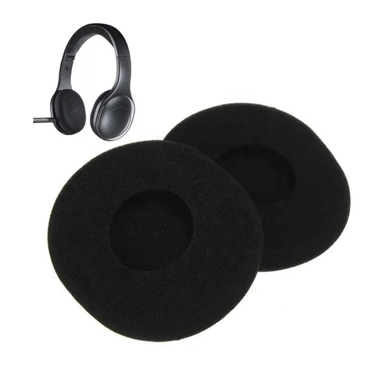 Housses de coussin d'oreille en éponge souple, 100 pièces, coussin d'oreille pour casque H800