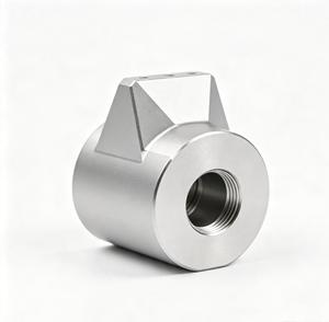 CNC Machined Aluminum Milling Adapter With Threaded Hole And Hexagonal Flange CNC machining Custom <b>Tooling</b> Service - Product Image 3