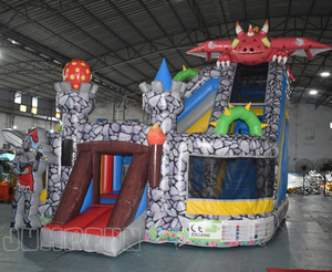 Château gonflable soldat romain 4.9x5.3x4.5 mètre <span class=keywords><strong>Dragon</strong></span> sautant château garçons gonflable feu <span class=keywords><strong>dragon</strong></span> rebond maison - Product Image 3