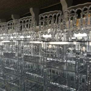 Chaises Napoléon en plastique transparent d'hôtel de mariage en acrylique de cristal clair à vendre à bas <span class=keywords><strong>prix</strong></span> d'usine en gros - Product Image 5