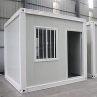 Maisons préfabriquées modulaires en conteneurs à structure plate 10 pieds 20 pieds 40 pieds, logement de luxe portable, chambre moderne et utilisation hôtelière