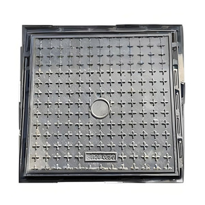 Couvercle de regard carré/rectangulaire en fonte ductile robuste EN 124, moulé au sable, avec cadres, certifié CE/ISO9001, marque Hangxing - Product Image 6