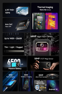 Smartphone Ulefone Armor 25T 256 Go, charge rapide sans fil, téléphone portable étanche, imagerie thermique, vision nocturne, téléphone robuste - Product Image 6