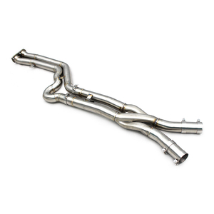 Tuyau d'échappement BOSKA Equal Length MidPipe Z pour X3M/X4M F97/F98 3.0T 2019-2023, en acier inoxydable poli ss304. - Product Image 1