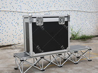 Station de travail Flight Road Case pour moniteurs à écran tactile de 24 pouces DELL Computer