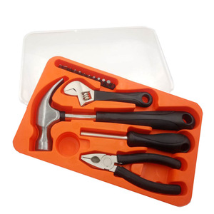 Kit d'outils ménagers Soda de 17 pièces avec marteau, clé à molette, pinces et tournevis pour la réparation et l'entretien à domicile - Product Image 1