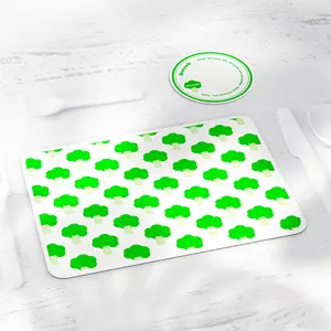 Wholesale Placemat Food Grade Non-slip Healthy Eating Patterns Silicone Placemat Painting Mat