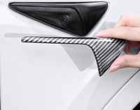Couvre-caméra latérale en fibre de carbone ABS compatible avec le modèle 3/Y Highland