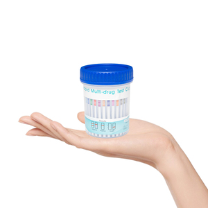 Vaso de Prueba de <span class=keywords><strong>Drogas</strong></span> Personalizado con Logotipo, de 10 Paneles, Tipo T, para Pruebas de COC/BAR/AMP/MET/THC/OPI/PCP/MDMA/MTD/BZO DOA - Product Image 3