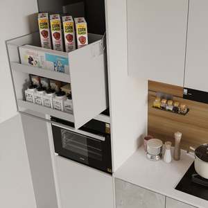 ห้องครัวโมเดิร์นทันสมัยจากมูนท็อป: ไม้ - ผสมสีขาว & ระบบจัดเก็บอัจฉริยะ - Product Image 2