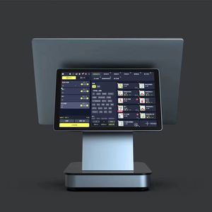Systèmes POS Android 11, écran tactile double 15,6 pouces, boîtier en aluminium fin, terminal de caisse tout-en-un - Product Image 1