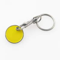 Porte-clés jeton de chariot de courses en métal personnalisé avec impression, design tendance, en stock – Offre spéciale