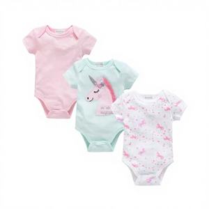Set di Tre Pezzi in Cotone per <span class=keywords><strong>Neonata</strong></span> Stile Coreano Estate 2025, Abbigliamento per Bambini Disponibile - Product Image 1