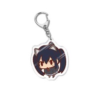Porte-clés personnalisé en acrylique avec personnage d'anime kawaii, breloque avec fermoir à ressort pour la décoration de sac à dos