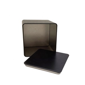 Boîte à thé carrée haut de gamme en fer blanc de qualité alimentaire pour l'emballage du café et du thé, boîte à épices magnétique pour réfrigérateur, échantillon de produit - Product Image 2
