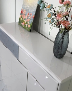 Modern Freestanding <b>Shoe</b> <b>Rack</b> Cabinet Gray White Entryway <b>Storage</b> Console Ventilated Door Home Furniture - Product Image 4