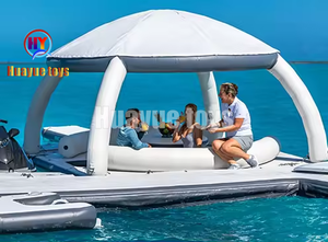 HUAYUEサマーコマーシャル遊具プラットフォームソファ水おもちゃウォーターゲーム大人面白いキッズアクアインフレータブルウォーターバードック - Product Image 6