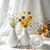 Moule en silicone pour DIY, vase et pot de fleurs en résine cristalline, décorations de salon, résistant au four, forme irrégulière