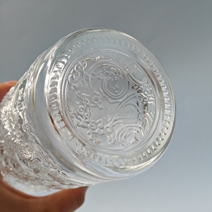 Personalizado 500ml nuevo Dragón en relieve impresión botella de copa de vino <span class=keywords><strong>blanco</strong></span> transparente Brandy whisky Vodka licor botella de vidrio redonda - Product Image 4