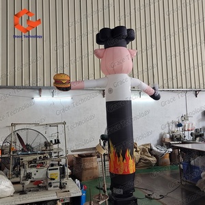 Muñeco Inflable Publicitario Personalizado de Cerdo Chef para BBQ, Air Dancer Inflable de Cerdo para Restaurante - Product Image 6