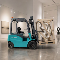 Chariot élévateur électrique WGZN 2 tonnes, batterie lithium, hauteur de levage 3500 mm, robuste pour la manutention de rouleaux de moquette et de revêtements de sol en entrepôt