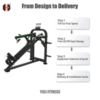 Équipement de musculation inclinable multifonctionnel avec banc réglable, bras de poussée indépendants, rangement de plaques et support pour les jambes pour centre de fitness