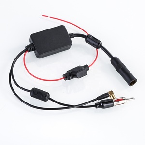 Avec connecteur SMB AM/FM <span class=keywords><strong>DAB</strong></span> de voiture + <span class=keywords><strong>antenne</strong></span> Radio de voiture AM/FM <span class=keywords><strong>DAB</strong></span>, diviseur d'<span class=keywords><strong>antenne</strong></span>, amplificateur d'<span class=keywords><strong>antenne</strong></span> de Signal Radio - Product Image 1