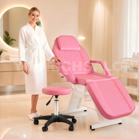 Salon de Massage Chaise de Tatouage Lit de Beauté avec Panier de Rangement Table de Massage Professionnelle Équipement de Salon de Spa pour le Visage Cire de Spa