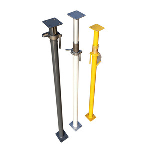 Support en acier pour poteaux, support télescopique réglable en acier, support diagonal pour coffrage en aluminium thermolaqué, échafaudage. - Product Image 1