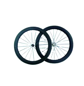 OEM Hoge Kwaliteit 60mm Matt Zwarte Racefiets T800 Carbon Wiel