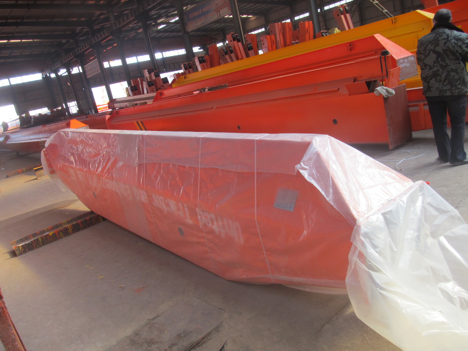 20 / 5T A6 QY Double Girder Overhead Crane Travelling Insulation Bridge