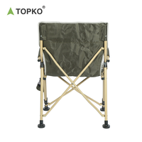 TOPKO Chaise pliante portable multifonctionnelle pour extérieur, vente en gros en usine, dossier de loisirs léger, siège de pêche pour camping