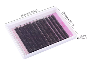 Kit de <span class=keywords><strong>Cils</strong></span> en Grappes DIY Manga Fairy Marque Privée, Effet Ange Segmenté, Faux <span class=keywords><strong>Cils</strong></span> Épais Style 10-16mm, Sans Cruauté Animale, Lot de Gros - Product Image 5