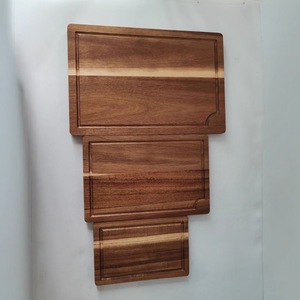 Acacia Wood Cutting Board Rectangle 23x15x1.5 30.5x20x1.5 38x26x1.5 Durable Chopping Block <b>Set</b> - Product Image 4