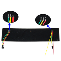 Matrice de points lumineux LED RVB programmable flexible 8x32 16x16 256 pièces 5v Sk6812 WS2812B sur circuit imprimé noir