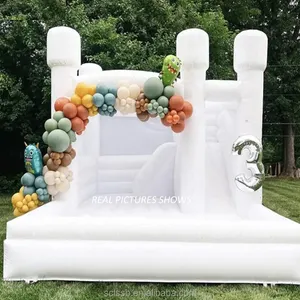 White Castle With Slide Curl Wig Cheap Castles To Buy Commercial Inflatable Castle For Adults Perruque Bouncy Bouncy Balls
