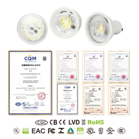 Ampoule LED GU10 Dimmable 120V Triac 5W 6W 7W avec Cache en Verre pour Projecteur Linéaire sur Rail – Marché Amérique du Nord