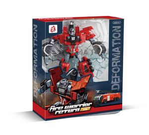 Nueva llegada Cool Anime Robot coche figura de acción 5 <span class=keywords><strong>patrón</strong></span> plástico ingeniería modelo transformación coche de juguete para niños entretenido - Product Image 3