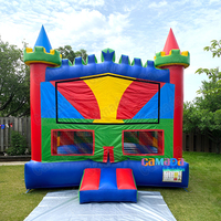 Château gonflable moderne 13x13 pieds pour adultes, avec souffleur, idéal pour la location événementielle