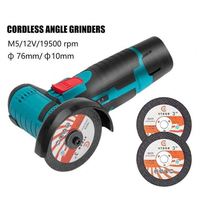 Mini-meuleuse d'angle sans fil 12V à batterie lithium pour chanfreinage de carreaux à 45 degrés, nettoyage des fentes, meulage et polissage