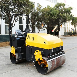 Ride-on 3T ลูกกลิ้งถนนขนาดเล็กขนาดเล็กเครื่องจักรถนนรถอัดยางมะตอยกลองคู่ 3 ตันลูกกลิ้งสั่นสะเทือนสําหรับขาย - Product Image 3