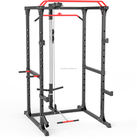 Jaula de potencia multifunción para gimnasio, venta al por mayor de fábrica, con sistema de cable y accesorio Landmine