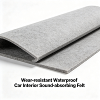 Matériau insonorisant en feutre PET épais pour l'isolation acoustique automobile NVH, panneaux d'isolation acoustique pour portes et coffres de voitures