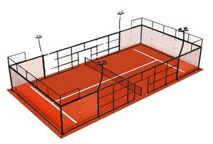 แบรนด์ขายดีที่สุด Padel King สนามแพเดิลแบบพาโนรามา พร้อมไม้แพเดิลและลูกแพเดิลฟรี - Product Image 5