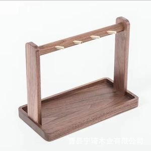 Solid wood key holder, entryway decoration, creative wooden jewelry <b>rack</b>/<b>shelf</b>. - Product Image 5