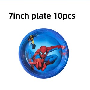 Set <span class=keywords><strong>de</strong></span> Decoración para Fiesta <span class=keywords><strong>de</strong></span> <span class=keywords><strong>Cumpleaños</strong></span> <span class=keywords><strong>de</strong></span> Spider-Man, Adornos Colgantes, Vasos <span class=keywords><strong>de</strong></span> Papel, Mantel, Pancarta, Platos - Product Image 2