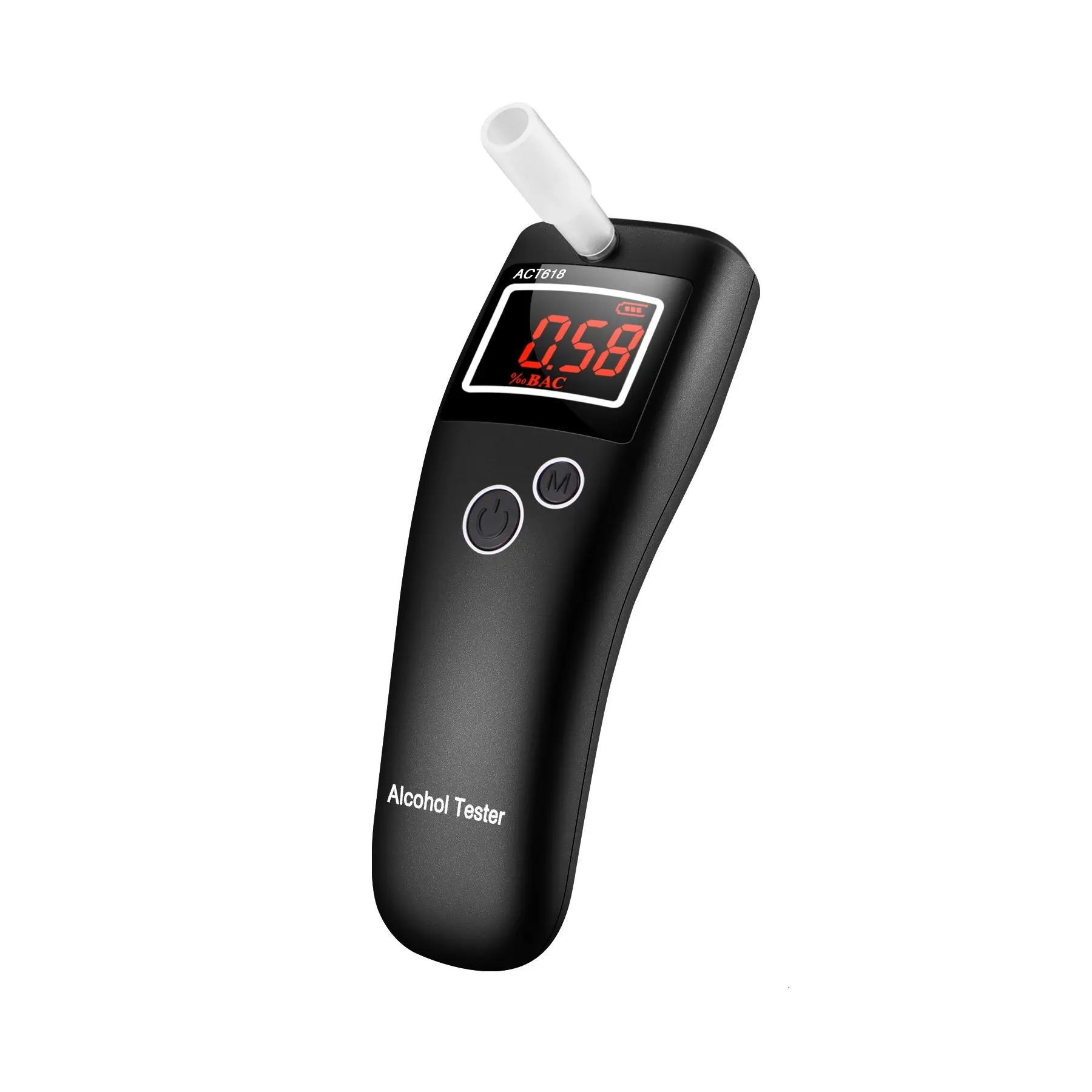 Venda quente LCD display digital respiração para o álcool testador bafômetro