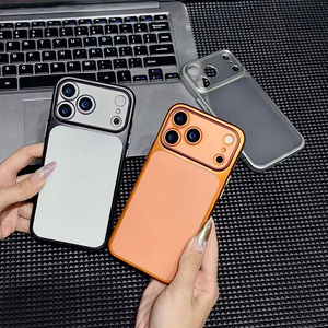 Coque de téléphone transparente mate de luxe pour iPhone 17 Pro Air 17 16 15 14 13 Pro Max – Protection souple ultra-fine couleur métallique - Product Image 1