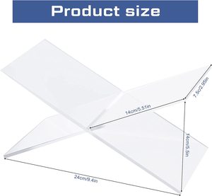 Giá Đọc Sách Trong Suốt Giá Sách Trưng Bày Acrylic Để Bàn Hình Chữ X Giá Sách Mở Bằng Acrylic Trong Suốt - Product Image 3